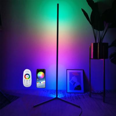 China Factory Direct Sales Rainbow RGB Remote Control Dancing Living Room And Bedroom Corner Led Floor Lamp 24W for sale