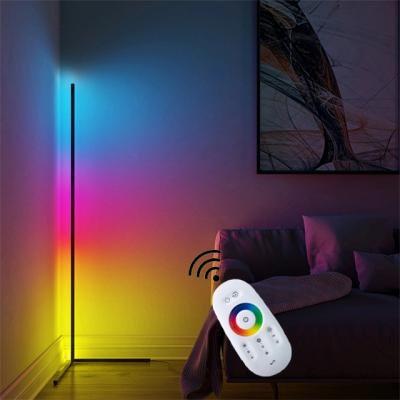 China Rainbow RGB Drop Shipping LED Corner Floor Light Triangle Position Simple Colorful Simple Bedroom Living Room Decoration for sale