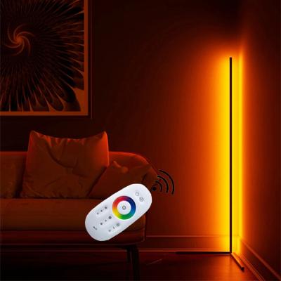 China Rainbow RGB Drop Shipping Modern Simple Style RGB Household and Decorative Hotel LED Corner Floor Lamps for sale