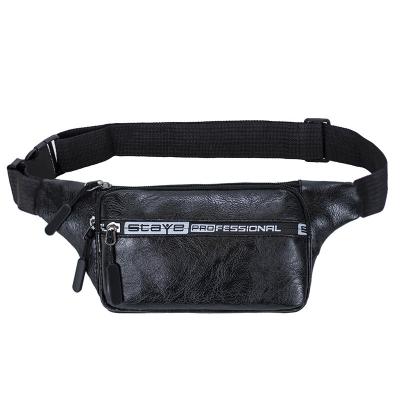 China 4331 Water Proof Men's Belt Pouch Fanny Pack Waist Purse Male Clutch Bag Customized Wholesale Soft Leather Multiple Pouch Zipper Belt Bag for sale