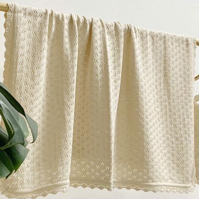 China 2023 Newest Cooling Comfortable Knitted Baby Bamboo Throw Blanket Super Soft Anti-Static 100% Organic Wrap Wrap for sale