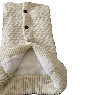 China Anti-Static Newborn Baby Wrap Toddler Covering Thick Baby Kids Knit Sleeping Bag Soft Warm Baby Stroller for sale