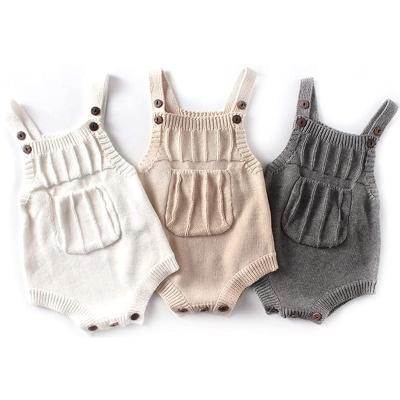 China Comfy Soft Knit Baby Clothes Newborn Baby Accessories Overalls Boy Girl Rompers Playsuit Jumpsuit Newborn Babies for sale