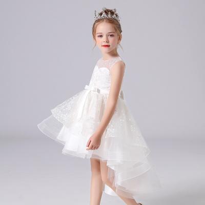 China Kids Princess Flower Girl Fancy Dress Dress Washable Summer Stage Performance Suits Junior Little Girls Dress 3Y-12Y for sale