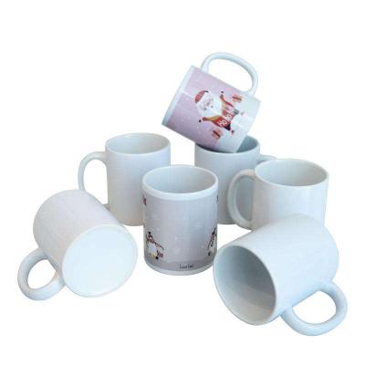 China Sustainable Hot Sale Creative Home Tea Cup Office 11oz cute white ceramic mugs for sale