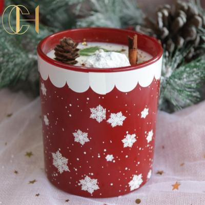 China Birthdays Christmas Gift Box Home Decoration Soy Wax Luxury Scented Christmas Candle for sale