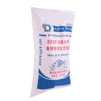 China Recyclable PP Plastic Packaging Poly Woven 25kg 50kg Rice Corn Feed Raffia Bag And Sack With Best Price for sale