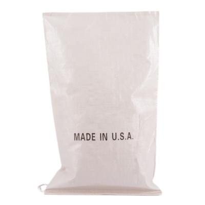 China Recyclable Hot Sale Circular PP Polywoven White Woven Bag Sack Polypropylene Woven Bag White PP Woven Sack for sale