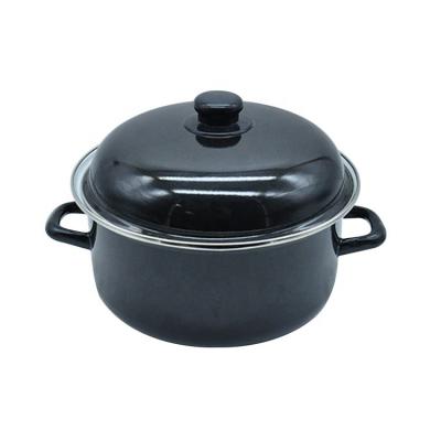 China Sustainable Chinese Fire Stew Pot Enamel Pot Soup Free Cooking Pot for sale