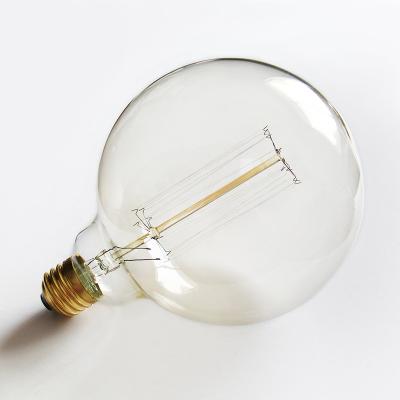 China Vintage brass incandescent decoration globe G125 230V 230V 25w 40w 60w edison light bulb for sale