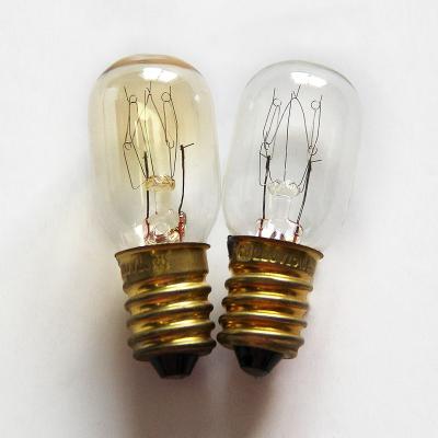 China Aluminum/Brass/Nickel Steel Tubular Light E14 12V24V36V Machinery Bulb Incandescent Lamp T20 For Operation for sale