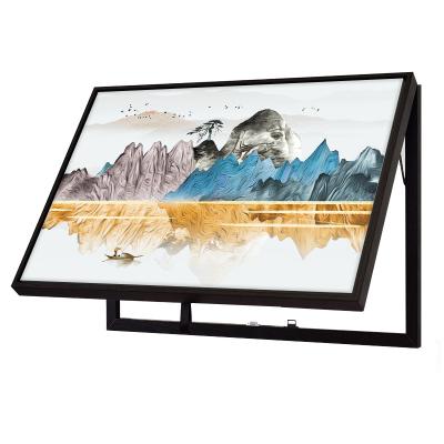 China Wholesale Modern Decorative Black Frame Home Electric Meter Box Designer Landscape Painting Wall Art Beautiful Landscape Painting Wall Art for sale