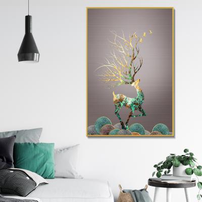 China Modern Custom Composite Frame HD Oil Canvas Painting Art Pictures Photo Picture Wall Wood Painting for sale