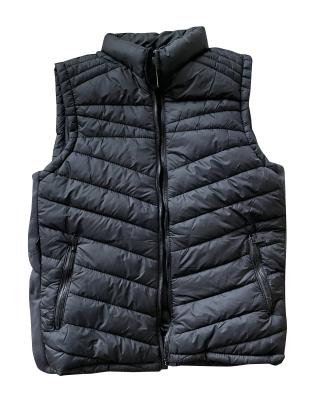 China wholesale custom men winter padded clothes boy warm down zipper waistcoat outdoor wear thick padding vest F420 pc18 for sale