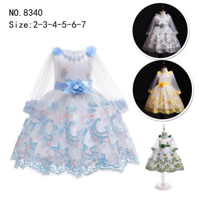 China Round Neck Girls Princess Dress Soft And Comfortable Birthday Party Wear for sale