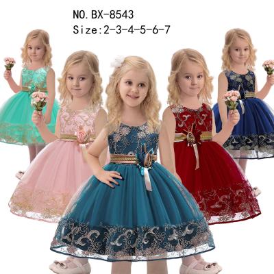 China Party Wear Girls Princess Dress Spring Autumn Soft Comfortable for sale