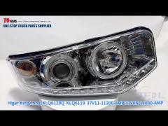 37V11-11200-AMP 37V0N-11100-AMP Headlight for Higer KLQ6129Q KLQ6119 BUS Parts