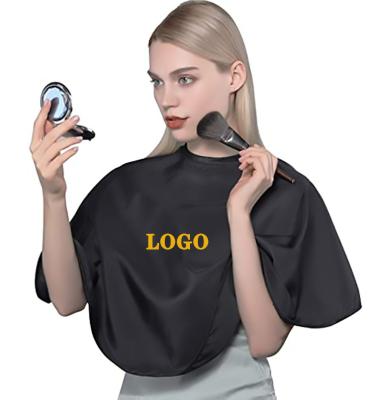 China Wholesale Makeup Salon Women Abbreviating Bib Custom Logo Makeup Cape For Beauty Shop for sale