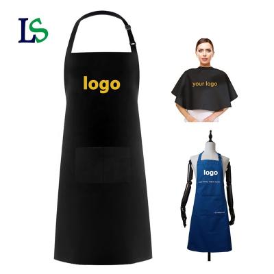 China Custom Hairdresser /beauty salon haircut logo beauty salon stylist makeup apron/hairdresser waterproof black hairdresser nail salon for sale