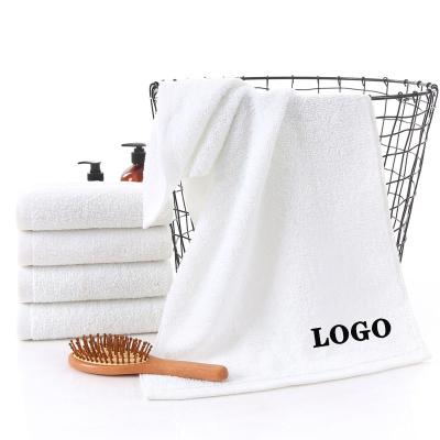 China Custom Logo Compressed Hairdresser Spa White Microfiber Cotton Beauty Cotton Hair Salon Towel for sale