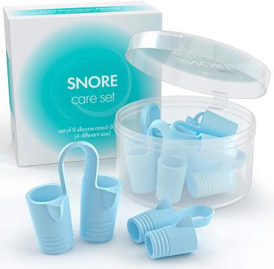 China Breathable Anti Snoring Nose Vents - Anti Snoring Solution Snoring Device - Set Of 8 Nasal Dilators With Travel Case for sale