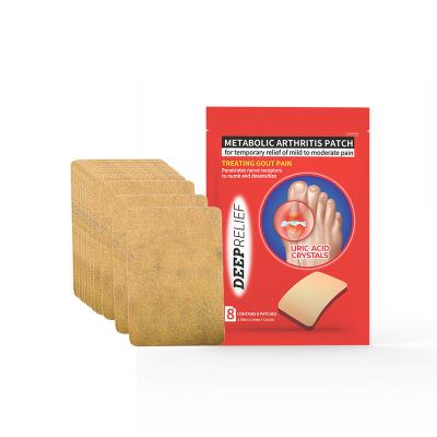 China Hand and Foot Pain Relief Gout Patch Arthritis Back Metabolic Pain Relief Patches for Prevention of Urates Crystallization, 8 Patches for sale