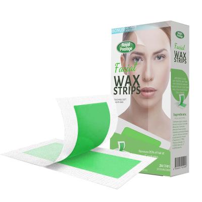 China Royal Prestige Wax Facial Strips, Women's Hair Removal Waxing Kit For Facial Skin 24 Count 120540 for sale