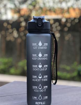 China Viable Sports Water Bottle with Date/Time Band 32 oz Tritan BPA Free for Fitness, Gym, Camping, Outdoor Sports for sale