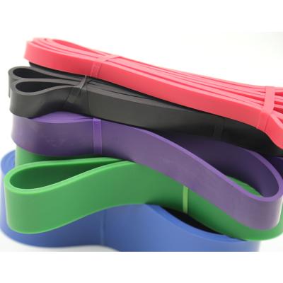 China Custom Various Color 100% Latex High Elasticity Natural Elastic Yoga Stretch Resistance Bands Exercise Band for sale