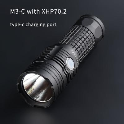 China Emergency Convoy M3-C with XHP70.2, 26650 rechargeable flashlight, torch for sale