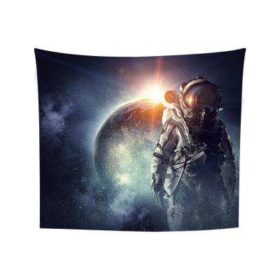 China Classic Tapestry Wall Hanging Psychedelic Galaxy Tapestry Planet Funny Astronaut Decoration For Apartment Wall Home Tapestry for sale