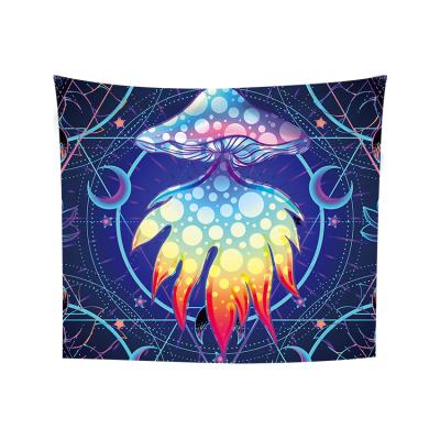 China Classic Psychedelic Trippy Wall Hanging Mushroom Fantasy Tapestry Home Decor Tapestry For Bedroom Living Room for sale