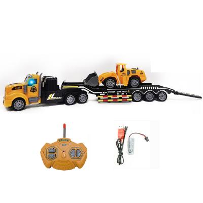 China RC Model 4 Channel Rc Toys Car With Remote Control Truck For Kids Construction Vehicle Rc Truck Jugetes for sale