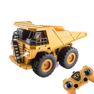 China RC Model Amazon RC Engineering Vehicle 2.4G Dump Truck Spinning RC Trucks Remote Control Toys Dump Car for sale