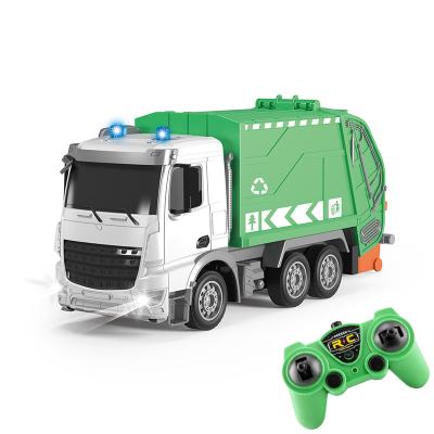 China RC Model 2.4G 1:24 6 CH Dump Truck City Car Remote Control Building Truck Electronics Hobby Environmental Pioneer Toys for sale