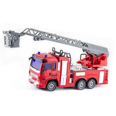 China New Item Fire Department RC Car Toys 1:30 Scale 4CH R/C Scale Fire Truck With Toy Top Race RC Car Lightweight Remote Control Toys For Boy for sale