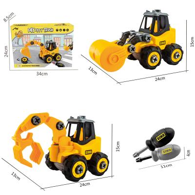 China STEM TOYS Engineer Construction Toy Disassemble DIY Truck Educational Toys Intelligence Gift For Kit 24*13*15cm for sale