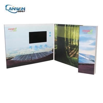 China Europe Wholesale Chinese Homemade Programmable LCD Brochure Video Card Full Hd Digital Video Brochure for sale