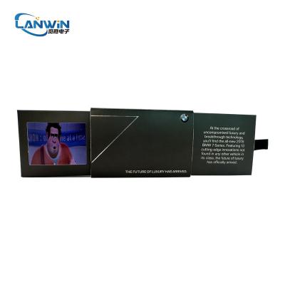 China Europe Customize A5 Digital Greeting Video Card Show Module 2.4 Inch 4.5 Inch 7 Inch LCD Video Business Card For Brand Business for sale