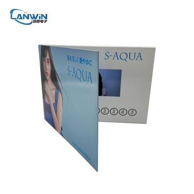 China Europe Cosmetic LCD Screen Promotion Tft Greeting Card Advertising Business LCD Card Video Brochure for sale