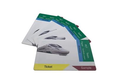 China ISO14443A Protocol Train RFID Paper Tickets 13.56Mhz Coustomized Color for sale