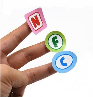 China Printable Paper Programmable NFC Tag Sticker Label For Phone ISO14443A for sale