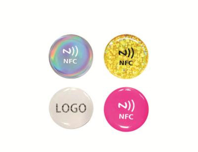 China PET PVC Micro NFC Epoxy Tag Stickers ISO14443A In Marketing Promotion Activity for sale