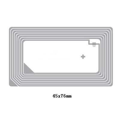 China 85.5*54mm HF RFID Inlay PET Material 13,56MHZ Frequenz geätzte Antenne zu verkaufen