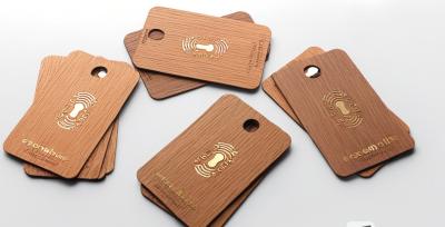 China Wooden RFID Hotel Key Fobs Eco-Friendly Customizable For Sustainable Hospitality for sale