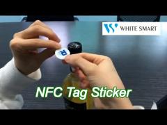 print nfc micro rfid tags smart packing label 13.56mhz with 3m stickers