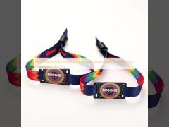 Disposable RFID Wristband Woven Smart RFID Bracelets For Hotels And Resort