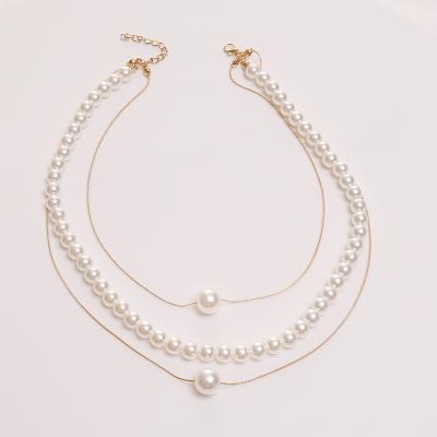 China New Trendy Trendy Pearl Multilayer Necklaces for sale