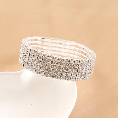 China FASHIONABLE multilayer rhinestone bracelet for women fashion creative INS bracelet for sale