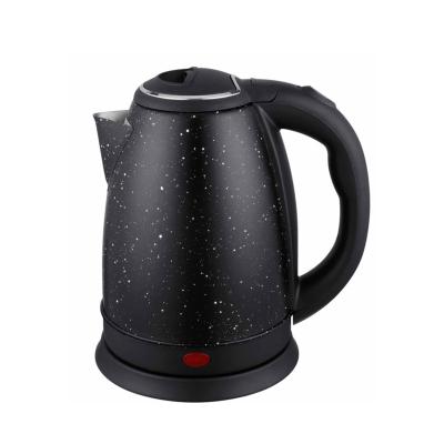 China 360 Rotation Color Black Degree Base 1.8L Ceramic Marble Design Painting Stainless Steel Electric Water Kettle Manufacturing Hervidor Wholesale Electrico for sale